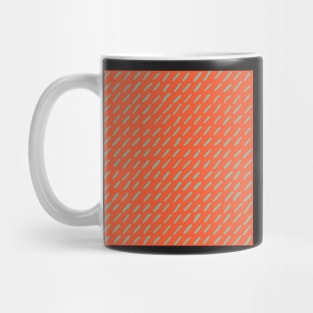 Lines and obliques, Organic strokes in linear formation, minimalist orange and teal Mug